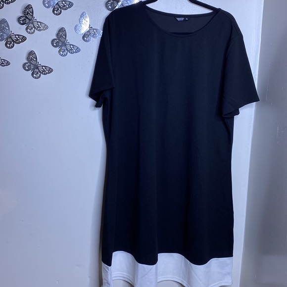 Plus Color-block Dress - Picture 2 of 3